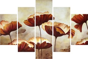 Piros virágok képe (150x105 cm)