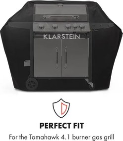 Klarstein Tomahawk, védőfedél, 600D szövet, 30/70 % PE/PVC, fekete