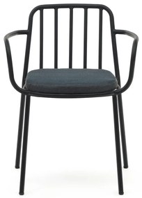 Fekete fém kerti szék Bramant – Kave Home