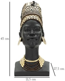 Massai női csésze 21,5x27,5x45 cm