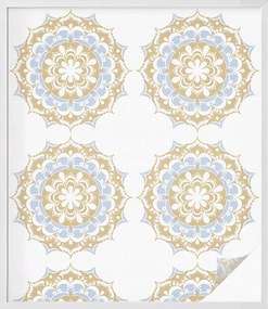 Öntapadós ablak furnér, amely biztosítja a boho mandalák magánéletét 100x116