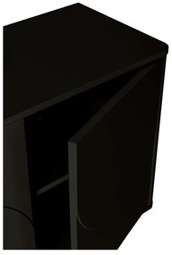 Fekete komód 180x75x40 cm Solei – MOME