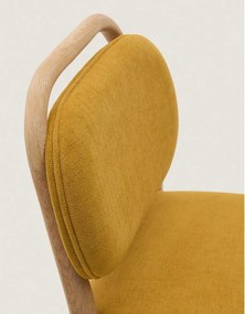 Mustársárga bárszék (ülésmagasság 66 cm) Helda – Kave Home