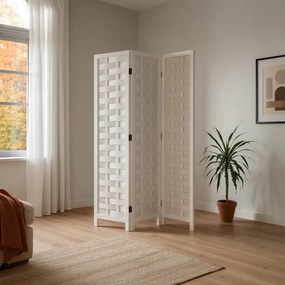 Fehér Tömörfa Paraván. EF-L186 WT