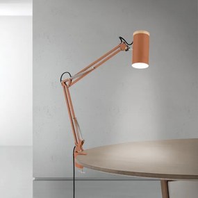 Orion - GILI csíptetős asztali lámpa 1xE27/40W/230V, téglavörös