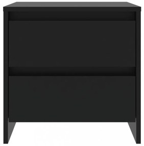 2 db fekete forgácslap éjjeliszekrény 45 x 34,5 x 44,5 cm