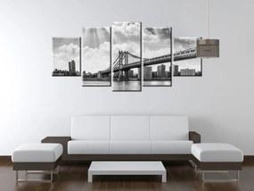 Gario Vászonkép Brooklyn New York - 5 részes Méret: 125 x 70 cm