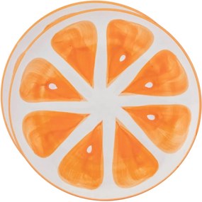 Altom Tropicana kerámia tányérkészlet narancs 20 cm, 2 db