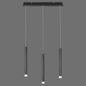 Leuchten Direkt 15203-18 - LED Csillár zsinóron 3xLED/4,8W/230V fekete