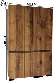 Floransa 135 - Walnut, Anthracite