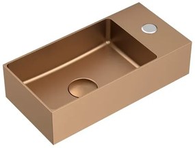 Wallhung washbasin SAT Aurum 36x18 cm rosegold