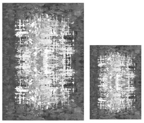 Fehér-szürke fürdőszobai kilépő szett 2 db-os 60x100 cm Modern – Mila Home