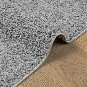 PAMPLONA szürke magas szálú bolyhos modern szőnyeg 80 x 250 cm