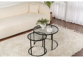 Dohányzóasztal Aurum - 60, 42 - Fekete, Grey