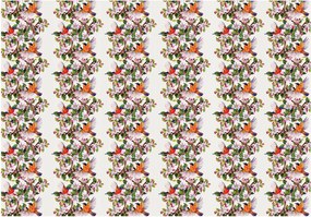 Fotótapéta Madarak és virágok vinil 460x300 Virágzó paradicsom +ragasztó