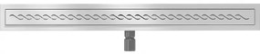 Mexen Lapos rozsdamentes acél zuhanytálca 80 cm minta M18, 1023080-15
