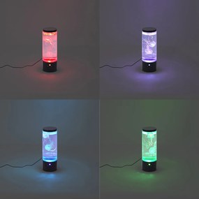 Buborékcső fekete 30 cm LED RGB-vel - Dweller