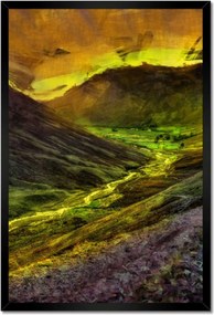 Poszterek keretben 40x60 Folyó a völgyben Tájkép