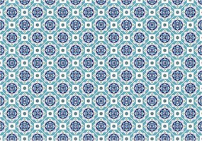 Fotótapéta Geometrikus dísz kék és türkiz szimmetria 416x254 +ragasztó