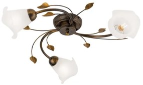 Orion DL 7-788/3 - Felületre szerelhető csillár  SISI 3xE14/40W/230V átm. 60 cm bronz/patinás