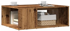 Antik fa színű szerelt fa dohányzóasztal 90 x 67 x 33 cm