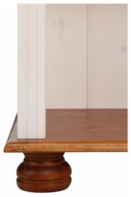 Fehér-natúr színű borovi fenyő könyvespolc 70x181 cm Ella – Støraa