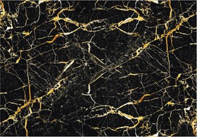 Fotótapéta Fekete márvány arany vinil 368x280 +ragasztó