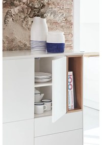 Fehér komód 100x120x40 cm Corvo – Teulat
