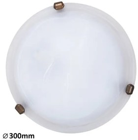 Rábalux Alabastro fehér alabástrom üveg mennyezeti lámpa 1xE27 (3203)