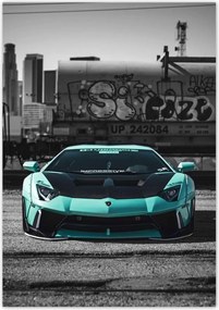 Poszterek 70x100 TĂŒrkiz Lamborghini