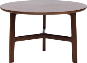 MAZZONI EXPORT BELLUNO Natúr Dió (Sötétbarna) - FA DOHÁNYZÓASZTAL Ø65 cm KEREK MODERN CLASSIC