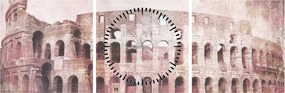 Kép - Vintage képeslap a városról N⁰2 (órával) (90x30 cm)
