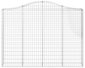 íves horganyzott vas gabion kosár 200x30x140/160 cm