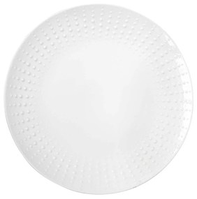 Drops fehér modern porcelán desszertes tányér