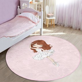 Rózsaszín gyerek szőnyeg ø 120 cm Comfort – Mila Home