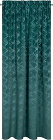 Adria készfüggöny szalagos 140x270 cm sötét türkizkék