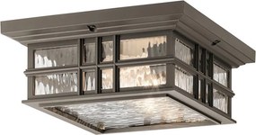 ELSTEAD KLBEACONSQUAREFOZ BEACON Klasszikus Kültéri Mennyezeti Lámpa Eves Bronz E27 IP44