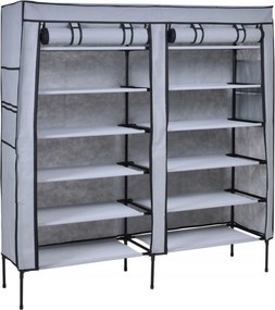 Cipősszekrény Textil Összecsukható Könyvespolc Állvány Polc Rendszerező Gardróbszekrény