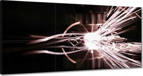 Festmények 180x90 Világos szikrák fémből
