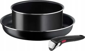 Ingenio Tefal serpenyő szett 26 cm, fazék 16 cm, fogantyú, 3 db Cook&amp;Clean