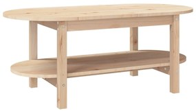 Tömör fenyőfa dohányzóasztal 110 x 55 x 45 cm