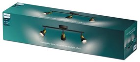 Philips - Spotlámpa CONDUIT 3xGU10/5W/230V fekete/réz