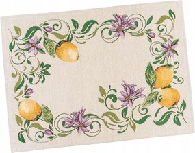 Tányéralátét Gina citrom nyári mintás asztali komód dekoráció 33x45