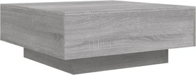 vidaXL szürke sonoma színű szerelt fa dohányzóasztal 80 x 80 x 31 cm
