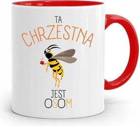 Keresztelő Bögre Piros Ajándék fényképes nyomtatással