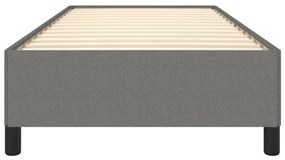 sötétszürke szövet ágykeret matrac nélkül egyszemélyes 90x190cm