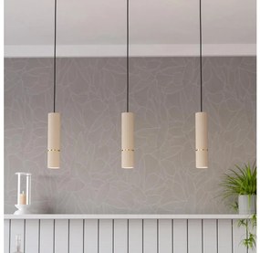 Eglo 901152 - LED Csillár zsinóron CAMINIA 3xGU10/5W/230V 3000K bézs