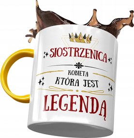 Sárga Bögre Unokahúgnak Születésnapra Ajándék Nyomtatott Fotóval