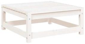 fehér tömör fenyőfa kerti lábtartó 70 x 70 x 30 cm