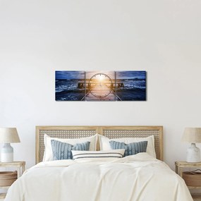 A móló képe nappal (órával) (90x30 cm)